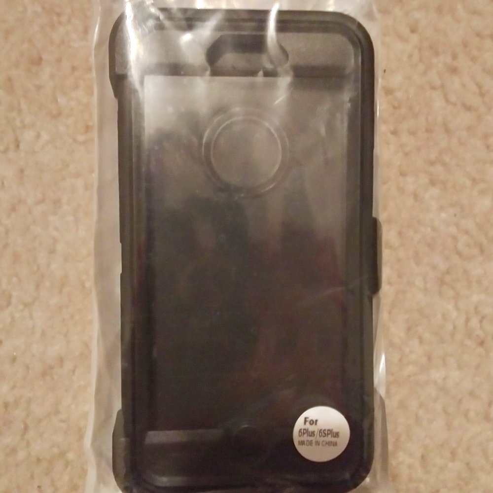 6Plus/6SPlus iphone blackcase&belt clip/screen protector-NEW